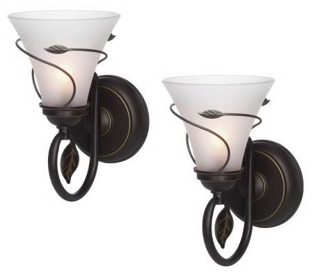 Candle Impressions S/2 Vine Wrapped Flameless Sconces w/Timer - H191211 QVC.com